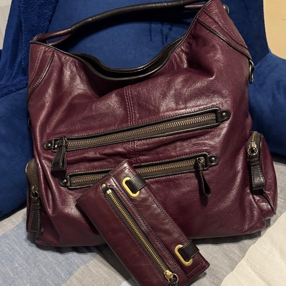 Coach Cambridge Plum large bag and wallet. - Picture 1 of 9